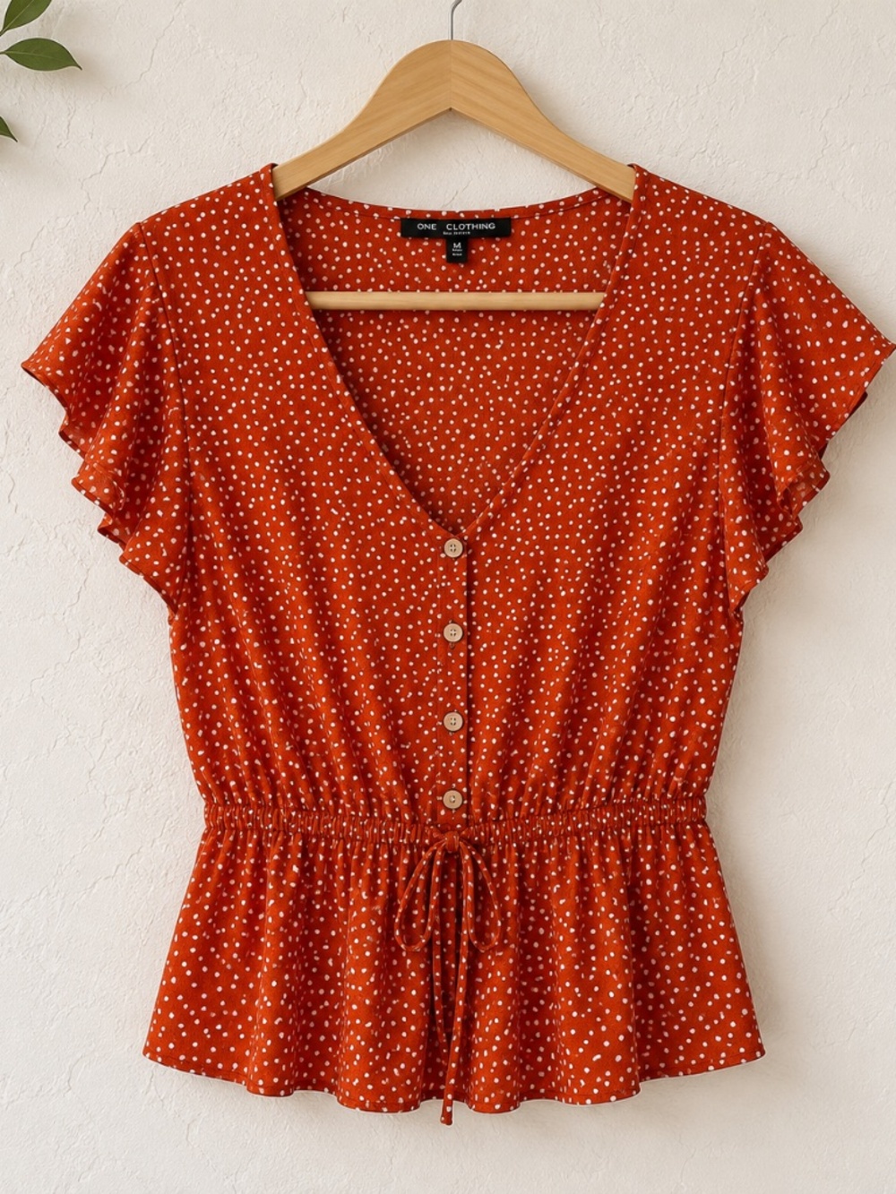 One clothing Los Angeles brand short sleeve blouse